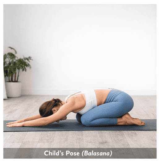 3. Child’s Pose (Balasana)