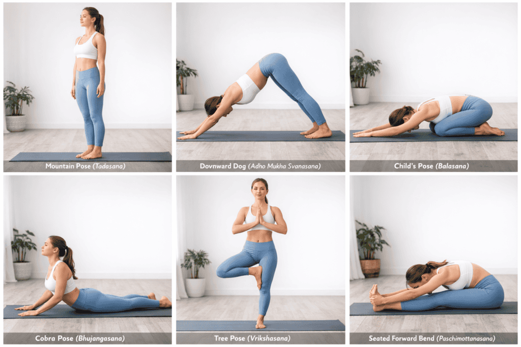 Basic Yoga Poses for Beginners (Step-by-Step Guide)
